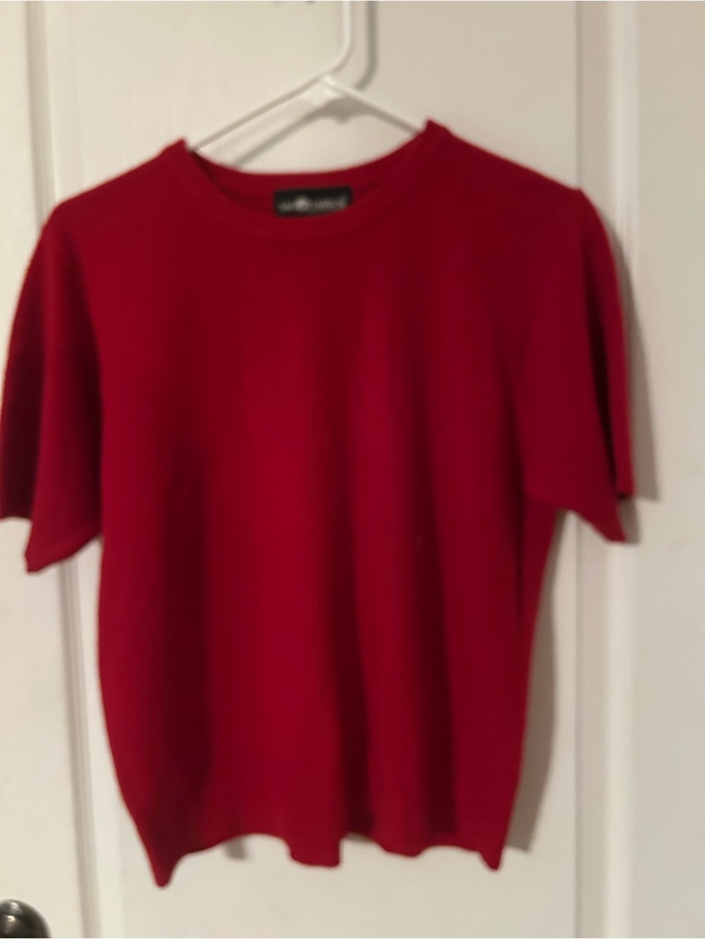 Sag Harbor Red Crew Neck Sweater